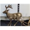 Image 2 : Solid Brass Reindeer and Sleigh. Sled detaches.