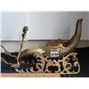 Image 3 : Solid Brass Reindeer and Sleigh. Sled detaches.