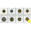 Image 1 : Five World Coins and Three Tokens - Refer to Picture