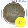 Image 1 : 1953 SF.FWL Canadian Silver Dollar