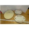 Image 1 : Old Staffordshire Platter + 6 Plates/ Victorian England Platter