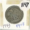 Image 1 : 1943 United States 50 Cent Coin