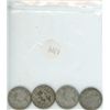 Image 1 : 4 - 1951 Silver Canadian Quarters