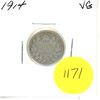 Image 1 : 1914 Canadian Silver Ten Cents