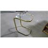 Image 1 : Brass Glass Top Glass