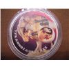 Image 1 : Tyranosaurus Rex Jurassic time Dinosaurs world NEW 1.5" In plastic coin case.