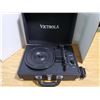 Image 1 : electric victrola record player in case
