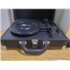 Image 2 : electric victrola record player in case