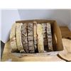 Image 2 : box of live edge wood discs