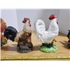 Image 5 : lot of hen & rooster decorations