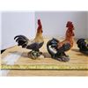 Image 4 : lot of hen & rooster decorations