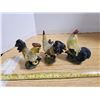 Image 7 : lot of hen & rooster decorations
