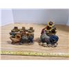 Image 6 : lot of hen & rooster decorations