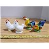 Image 1 : 2 pair hen & rooster salt & pepper