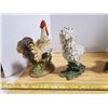Image 3 : lot of hen & rooster decorations