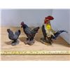 Image 4 : lot of hen & rooster decorations