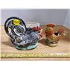 Image 4 : lot of hen & rooster planters