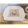 Image 2 : hen & rooster serving platter, napkin holder, & salt & pepper shakers