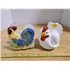 Image 5 : hen & rooster serving platter, napkin holder, & salt & pepper shakers