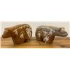 Image 1 : Two Alabaster Bears signed Yazzie