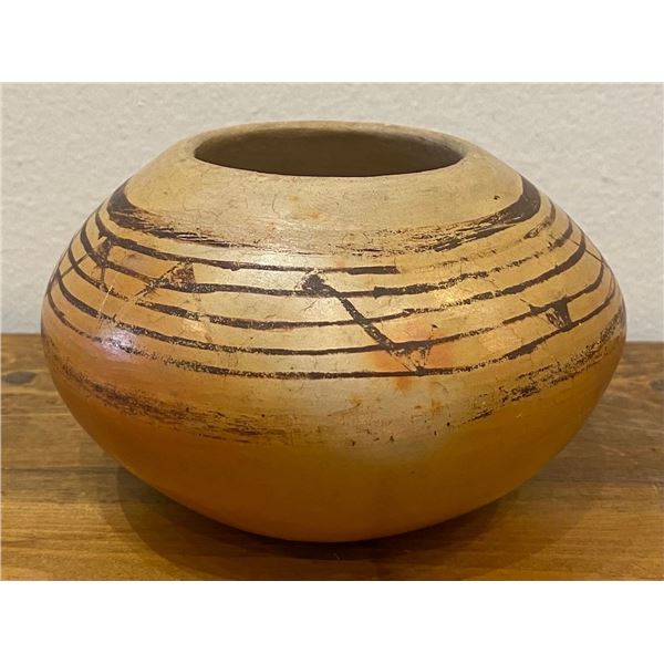Vintage 1974 Hopi Bowl by Grace Chapella when she was 100-years old!