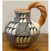 Image 3 : Nice Acoma Fine Line Polychrome water picture with handle