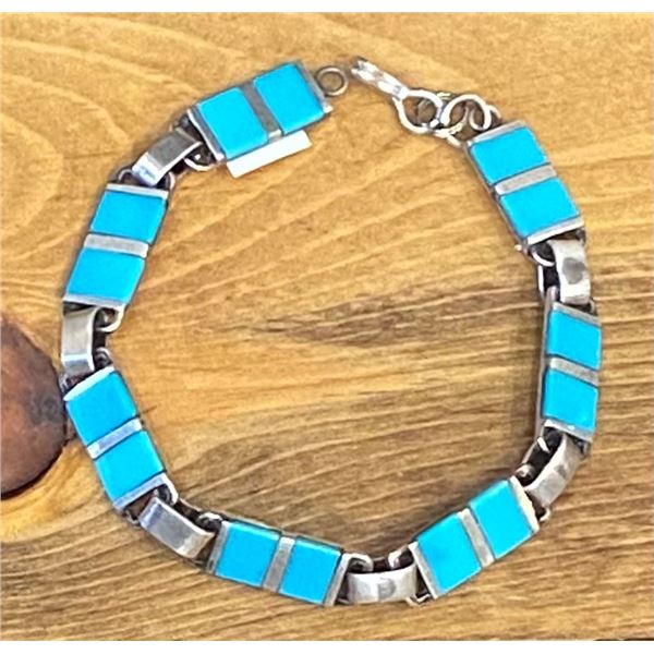 Turquoise Chain Link Bracelet