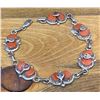Image 1 : Effie C. Coral Link Bracelet with 6 Pendants with Snake Design