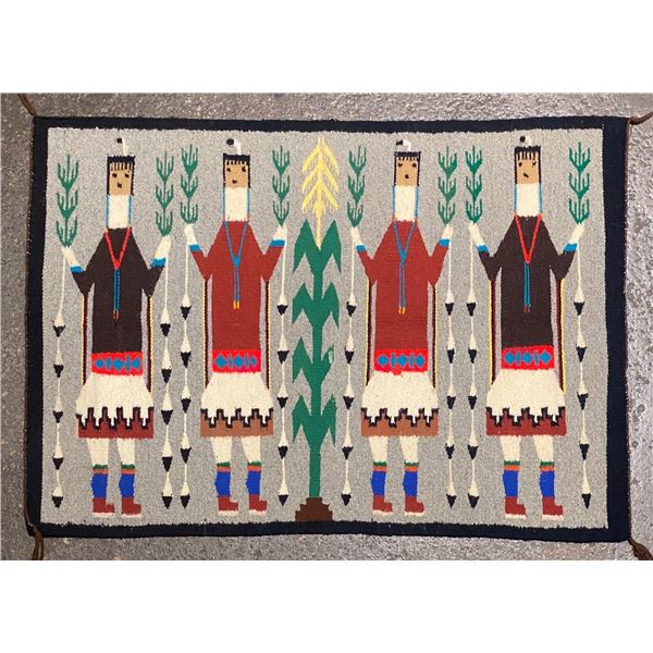 Navajo Yei woven by Gloria Nelson