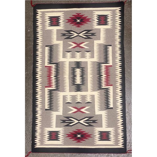 Navajo Storm Pattern Rug woven by Mary Tisi