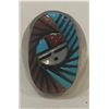 Image 1 : Zuni Sunface Inlay Ring
