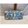 Image 1 : 64 BC licence plate