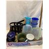 Image 1 : Glass lock containers, tin enamel mugs and other items