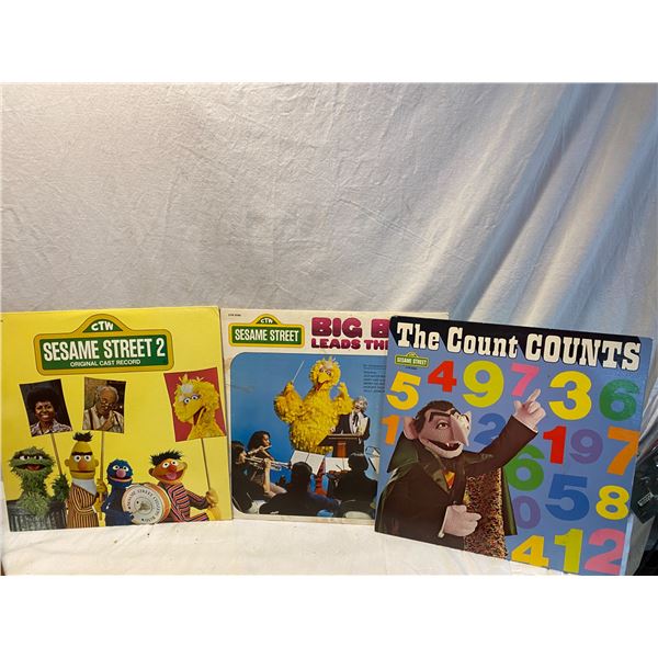 3 Sesame Street records