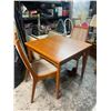 Image 1 : Teak table and 2 chairs with slide out ends