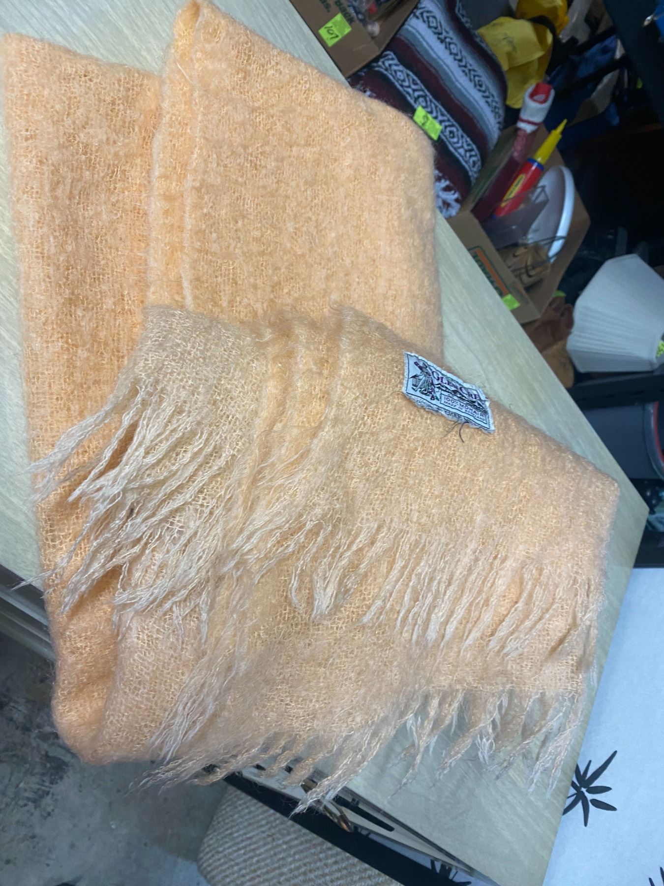 Glen Cree mohair blanket