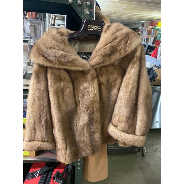 Fur raft coat