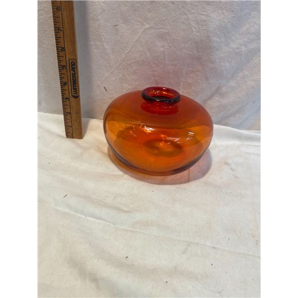 Orange glass item