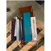 Image 1 : Assorted office, sheet protectors ets
