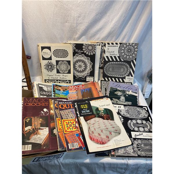 Lot of crochet books