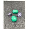 Image 1 : Malachite and Blue Sapphire 25.355CT Various Sizes Oval Cut Africa Untreated