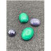 Image 3 : Malachite and Blue Sapphire 25.355CT Various Sizes Oval Cut Africa Untreated