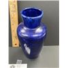 Image 2 : Blue on Blue West German Vase Stamped 523 - 18