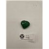 Image 1 : Polished Rough Mineral Emerald 175.65CT 40 x 37 x 20mm Heart Cut Brazil Untreated