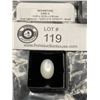 Image 1 : Moonstone 9.825CT 14.63 x 10.23 x 8.36mm Oval Cabochon Cats Eye Effect Brazil