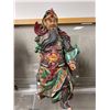 Image 1 : Colourful Mandarin Ceramic Sculpture 22" Tall with Broken Fingers