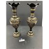 Image 1 : 2 Decorative 16" Tall Vases