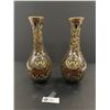 Image 1 : Pair of 12" Tall Decorative Vases