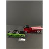 Image 2 : 2 x 1:24th Scale Diecast Cars Truck and Mustang