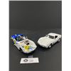 Image 1 : 2 x 1:24th  Scale Diecast Corvettes